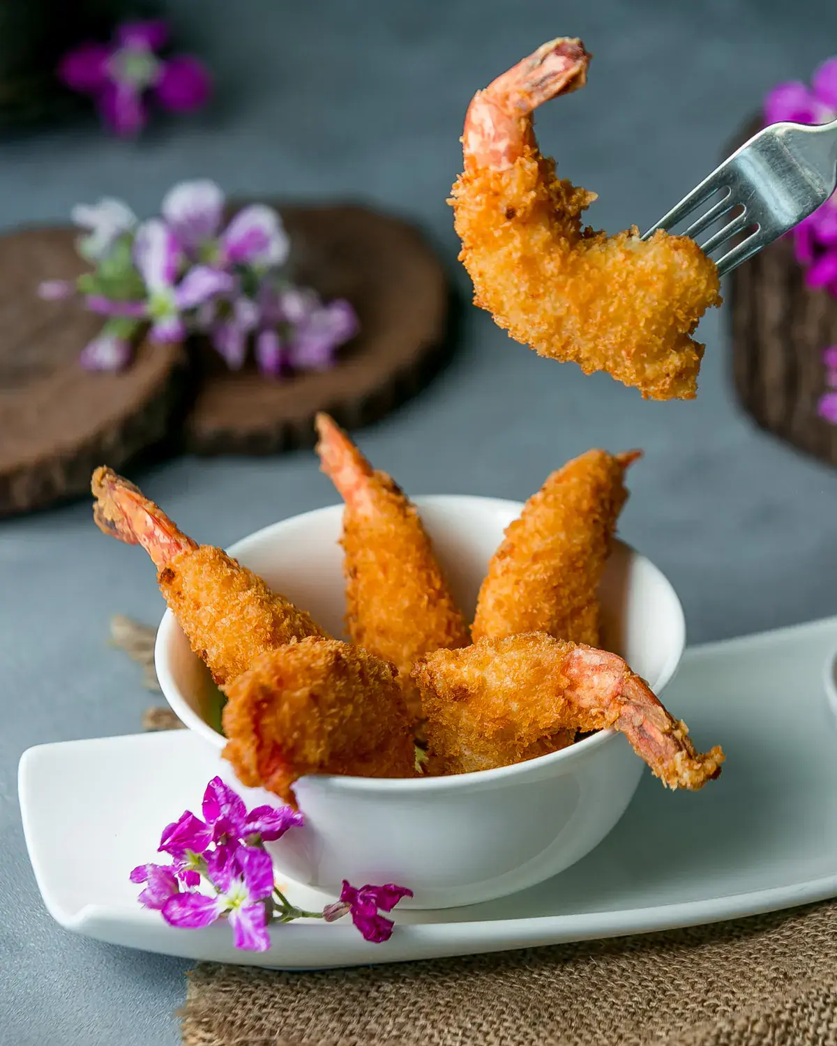 Placeholder image of breaded prawns